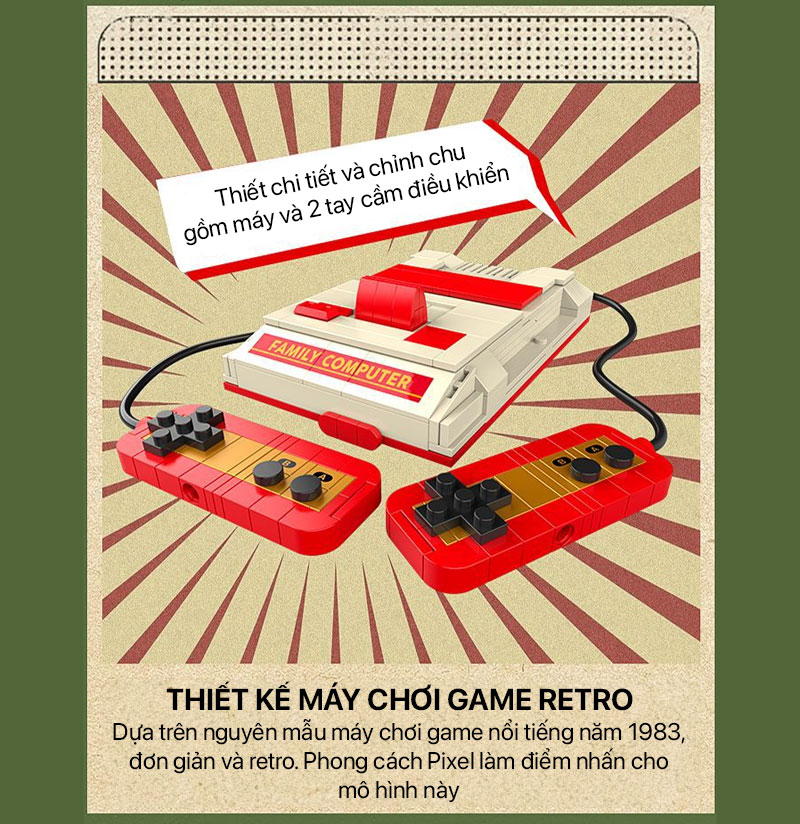 Mô hình lắp ghép - Game Console - JK8213 1 mo hinh lap ghep game console 01